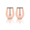 Copper Stemless Wine Glasses